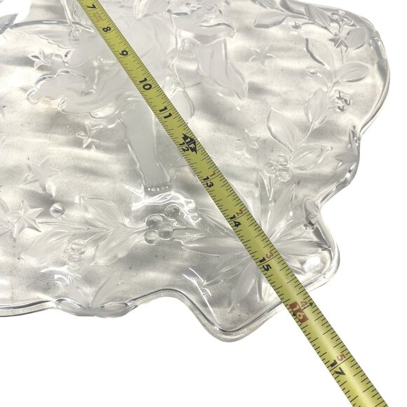 Mikasa Studio Nova Crystal Christmas Tree Shaped Serving Plate - Picture 3 of 4